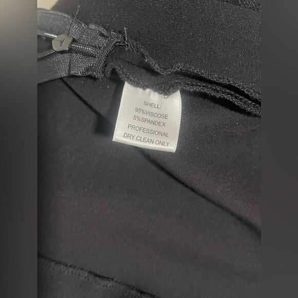 Alberto Makali Black Dress with Beige Lace Trim Size M - Picture 9 of 10